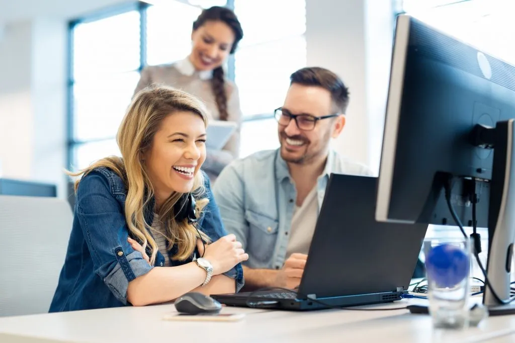 A team working together in Brisbane
