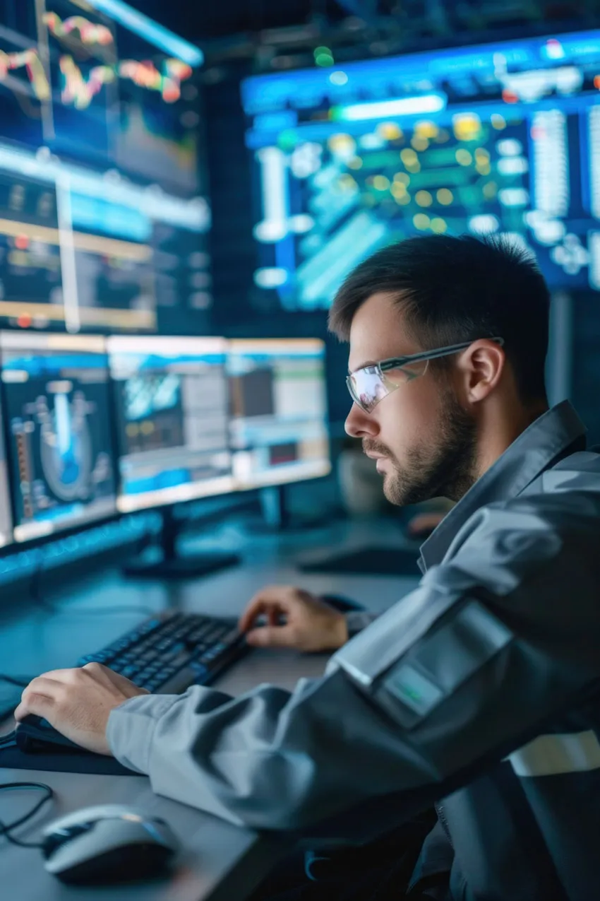 A security specialist monitoring for email threats
